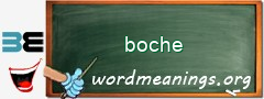 WordMeaning blackboard for boche